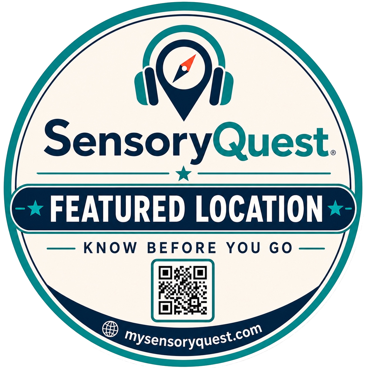 SensoryQuest Featured Location window sticker